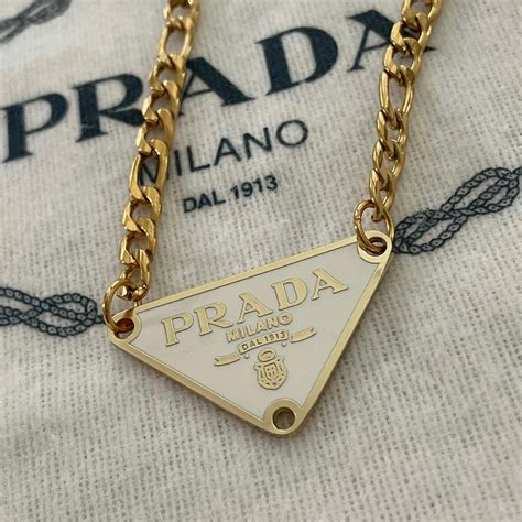 prada repurposed necklace